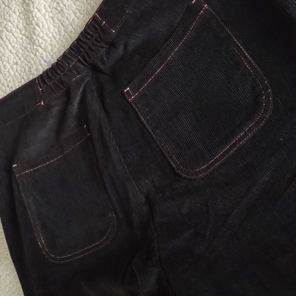 NWT TSUKI Market Size 34 Mischief Corduroy Trouser Spellout Leg Pants - Picture 14 of 15